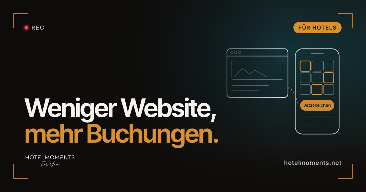 Hotel-Website heute: Warum es keine teure Seite braucht – aber Social Media und Direktbuchung